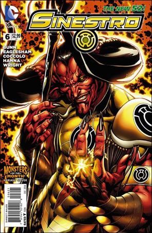 Sinestro issue 6-B Bart Sears Monsters of the Month Cover