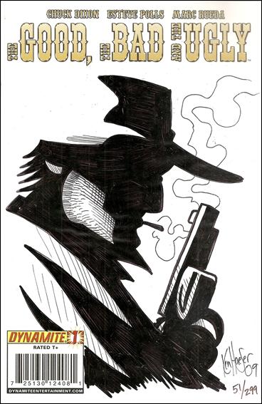 Good, the Bad and the Ugly issue 1-E DF Cover (Signed/Remarked by Ken Haeser) 1/299