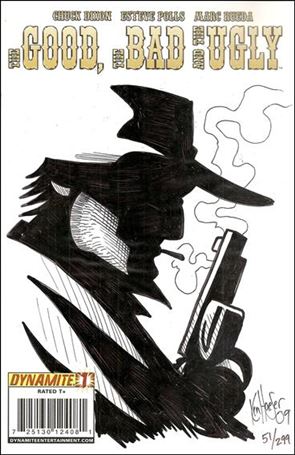 Good, the Bad and the Ugly issue 1-E DF Cover (Signed/Remarked by Ken Haeser) 1/299