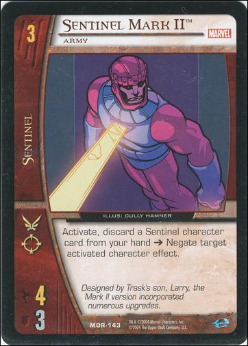Marvel Origins: VS System (Base Set) card MOR-143-B Sentinel Mark II