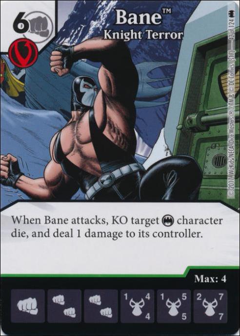 DC Comics Dice Masters Batman card 42 Bane: Knight Terror