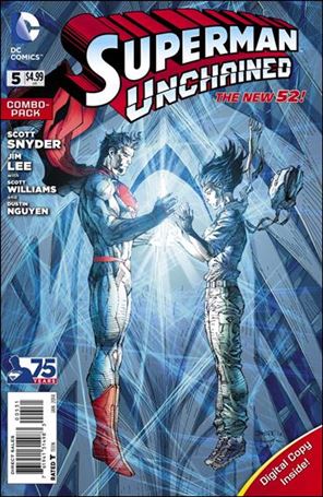 Superman Unchained issue 5-C Unbagged Jim Lee Cover Combo Pack