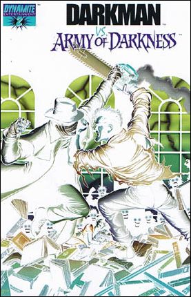 Darkman vs the Army of Darkness issue 2-B George Perez Negative Cover