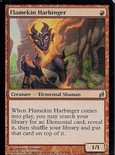 Magic the Gathering: Lorwyn (Base Set) card 167 Flamekin Harbinger