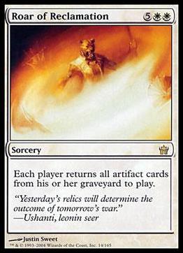 Magic the Gathering: Fifth Dawn (Base Set) card 14 Roar of Reclamation