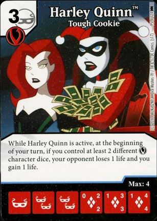 DC Comics Dice Masters Batman card 94-B Harley Quinn: Tough Cookie (Alternate Art)