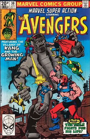 Marvel Super Action (1977) issue 30-B UK Price Cover
