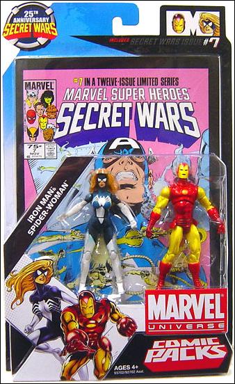 Marvel Universe: Secret Wars (Comic-Packs) figure 7 Iron Man and Spider-Woman