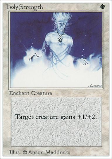 Magic the Gathering: Revised (Base Set) card 24 Holy Strength