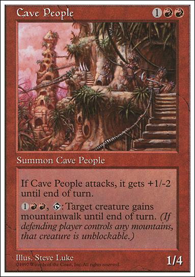 Magic the Gathering: 5th Edition (Base Set) card 216 Cave People