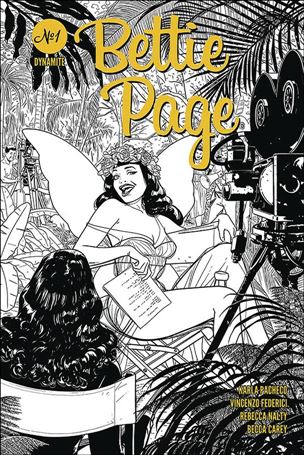 Bettie Page (2020) issue 1-G Kano 1:10 Black & White Cover