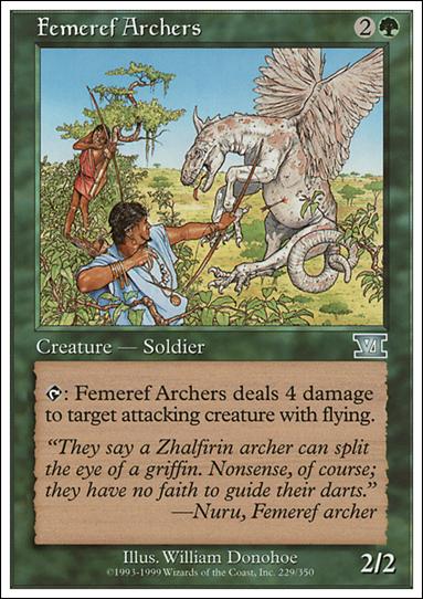 Magic the Gathering: 6th Edition (Base Set) card 229 Femeref Archers