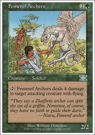 Magic the Gathering: 6th Edition (Base Set) card 229 Femeref Archers