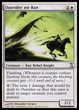 Magic the Gathering: Time Spiral (Base Set) card 31 Outrider en-Kor