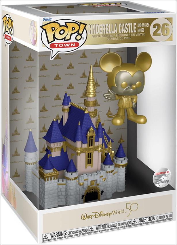 POP! Town figure 26-B Cinderella Castle and Mickey Mouse (Gold) Disney