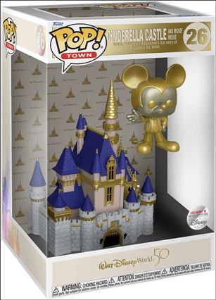 POP! Town figure 26-B Cinderella Castle and Mickey Mouse (Gold) Disney
