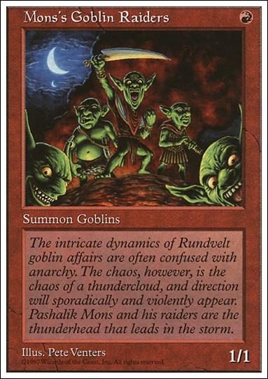 Magic the Gathering: 5th Edition (Base Set) card 252 Mons's Goblin Raiders