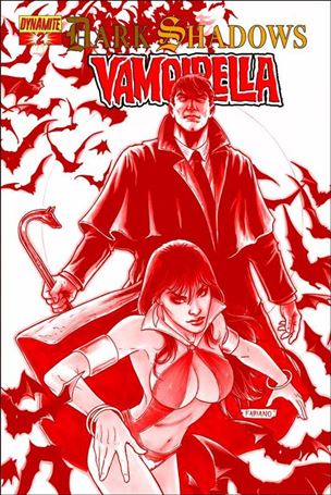 Dark Shadows / Vampirella issue 2-C 1:25 Blood Red Cover