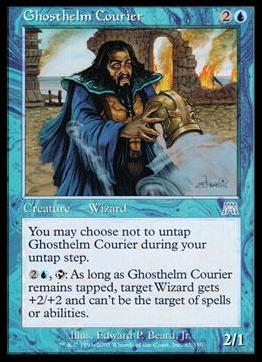 Magic the Gathering: Onslaught (Base Set) card 85 Ghosthelm Courier