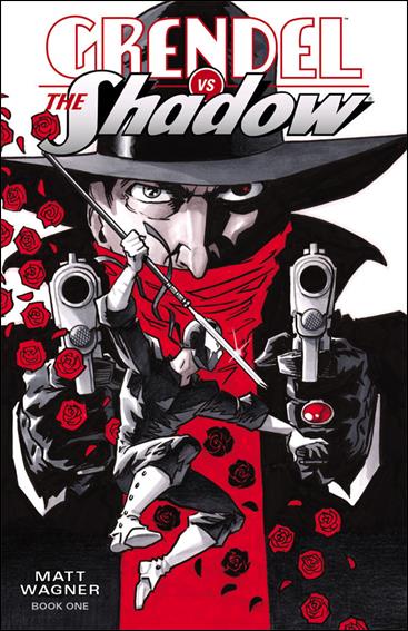 Grendel vs The Shadow issue 1-B Black White & Red Cover