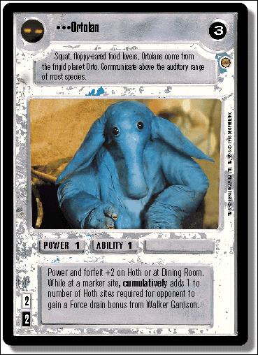 Star Wars: Jabba's Palace Limited (Base Set) card 117 Ortolan