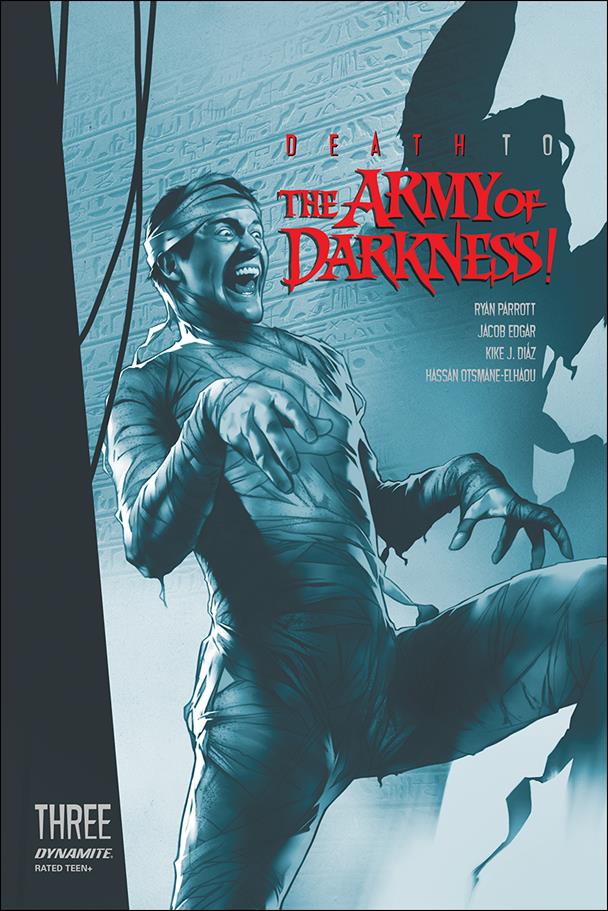 Death to the Army of Darkness issue 3-J Ben Oliver 1:21 Blue Tint Cover