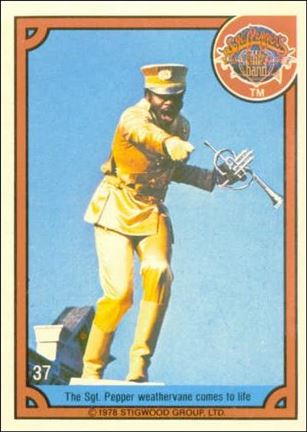 Sgt. Pepper's Lonely Hearts Club Band (Base Set) card 37 The Sgt. Pepper weathervane comes to life