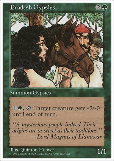 Magic the Gathering: 5th Edition (Base Set) card 317 Pradesh Gypsies