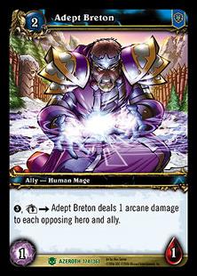 World of Warcraft: Heroes of Azeroth (Base Set) card 174 Adept Breton