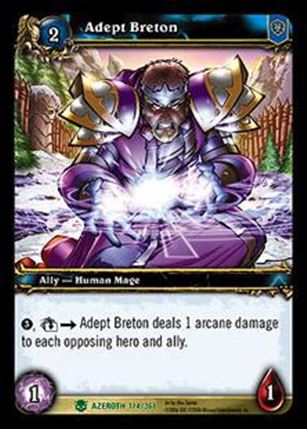 World of Warcraft: Heroes of Azeroth (Base Set) card 174 Adept Breton