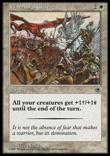 Magic the Gathering: Portal (Base Set) card 38-B Warrior's Charge