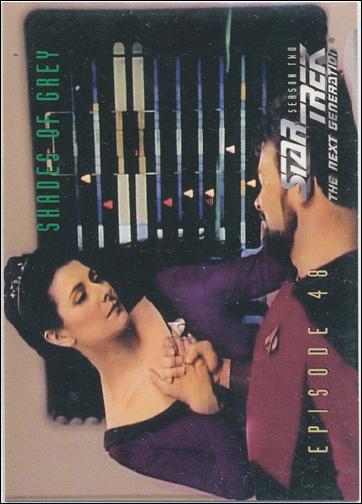 Star Trek: The Next Generation - The Episode Collection Season Two (Base Set) card 199 Shades of Grey, Episode 48A
