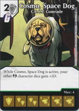 Marvel Dice Masters Guardians of the Galaxy  card 49 Cosmo, Space Dog: C.C.C P. Comrade