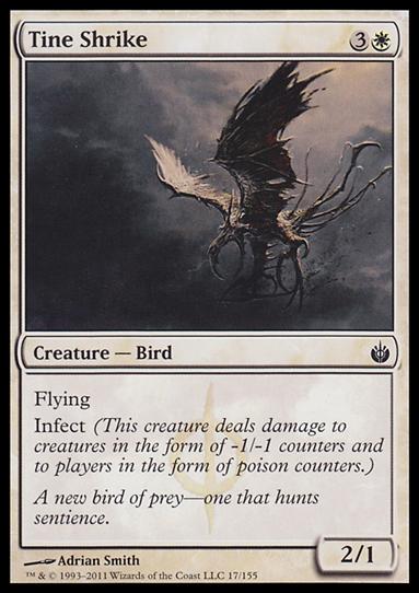Magic the Gathering: Mirrodin Besieged (Base Set) card 17 Tine Shrike