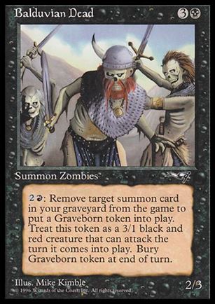 Magic the Gathering: Alliances (Base Set) card 43 Balduvian Dead