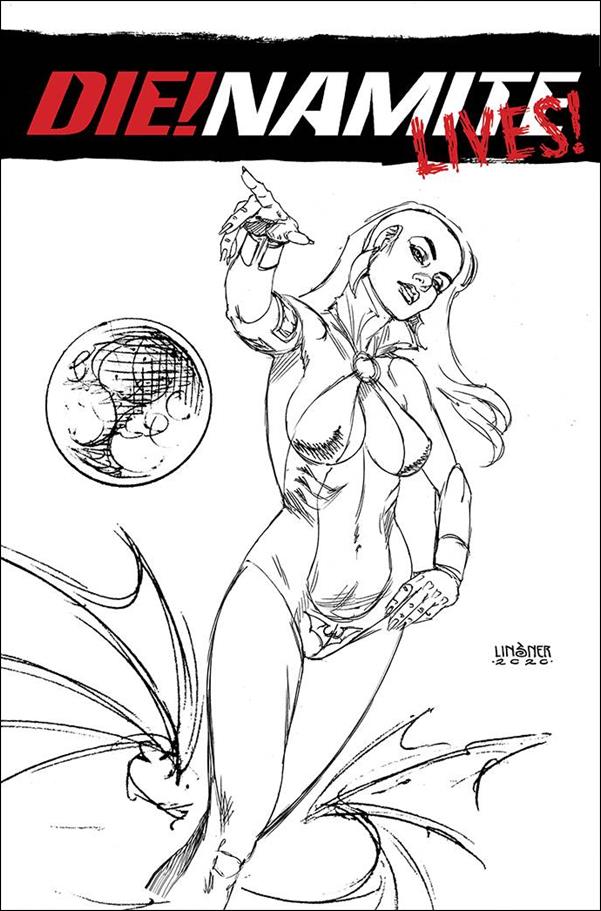 Die!namite Lives! issue 2-L Joseph Michael Linsner 1:20 Black & White Cover