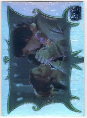 Buffy the Vampire Slayer: Connections (Parallel Foil Base Set) card BC-41 Xander + Buffy: Central Connection