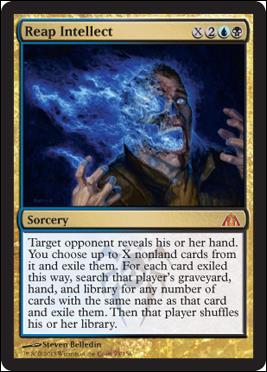 Magic the Gathering: Dragon's Maze (Base Set) card 95 Reap Intellect