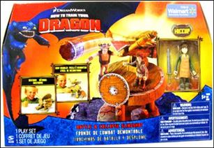 How To Train Your Dragon (Playsets) figure 2 Battle & Collapse Slingshot with Hiccup