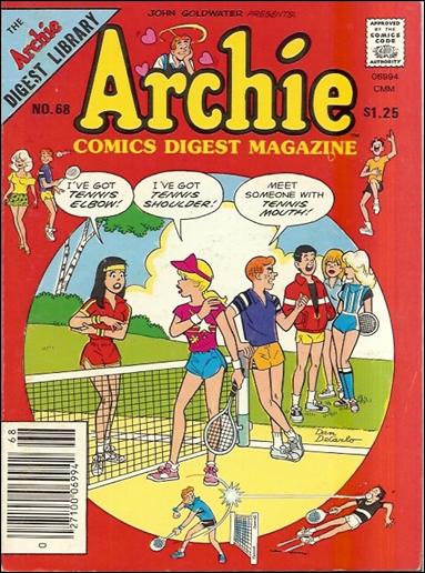 Archie Comics Digest Magazine issue 68-B $1.25 Cover