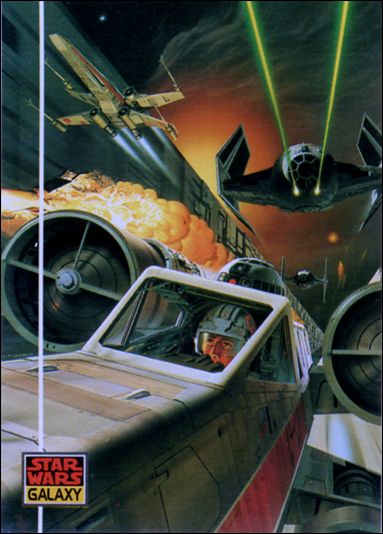 Star Wars Galaxy: Series 1 (Base Set) card 16 The Death Star Trench
