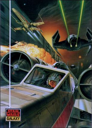 Star Wars Galaxy: Series 1 (Base Set) card 16 The Death Star Trench