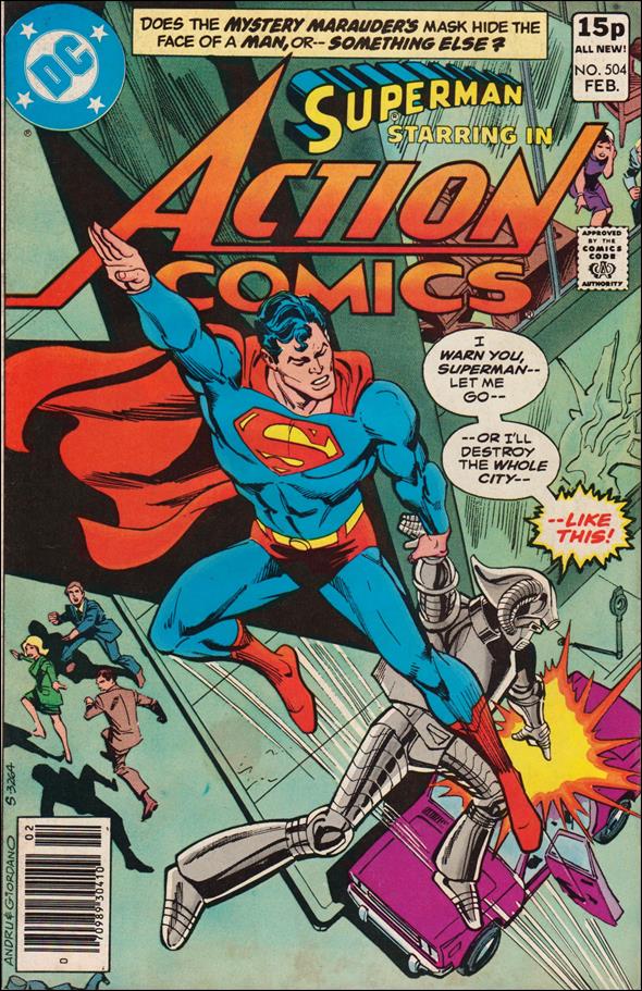 Action Comics (1938) issue 504-C UK Price Cover