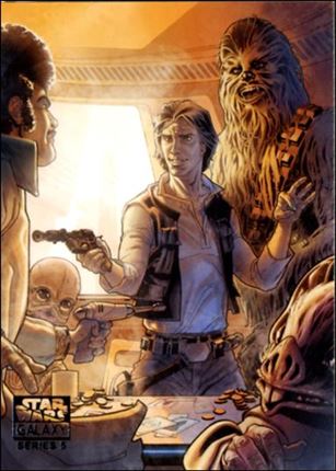 Star Wars Galaxy: Series 5 (Base Set) card 43 Dealt in Han's Favor