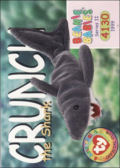 Beanie Babies Series 2 (Base Set) card 163 Crunch the Shark