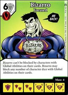 DC Comics Dice Masters World's Finest card 79 Bizarro: Focused