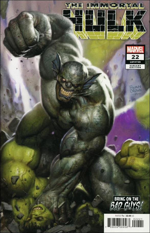 Immortal Hulk issue 22-B Ryan Brown Bring on the Bad Guys Cover