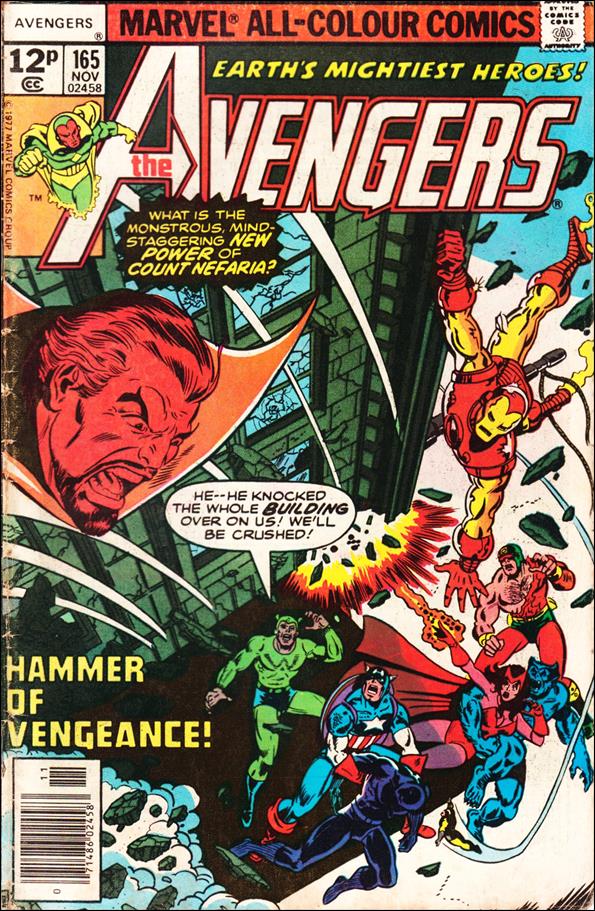Avengers (1963) issue 165-B UK Price Cover