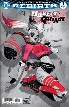 Harley Quinn (2016) issue 1-TK Babs Tarr Fried Pie Black & White Cover