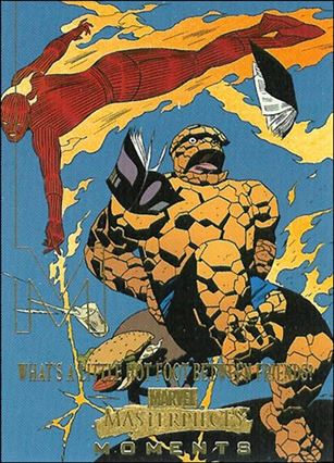 2008 Marvel Masterpieces: Series 3 (Marvel Moments Subset) card MM9 What's a Little Hot Foot Between Friends!